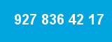 927 836 42 17 927 836 42 17